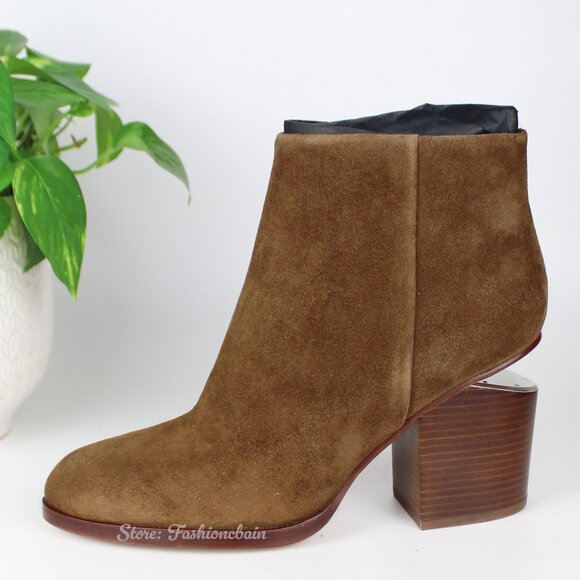 RARE Alexander Wang Gabi Suede Ankle Boots–Discontinued Chic Daily to Date Style - Picture 1 of 16